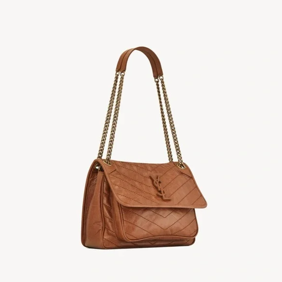 Saint Laurent Niki Medium in Vintage Leather, Light Caramel - Picture 6 of 14